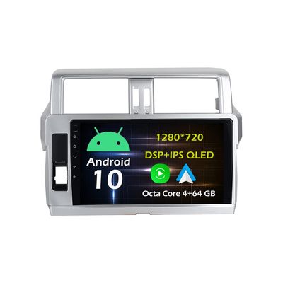 10.1'' 4+64GB Android 10 in Dash Car Stereo Radio Fit for Toyota Prado 150 2014-2017 Head Unit GPS Navigation Carplay Android Auto DSP 4G WiFi Bluetooth