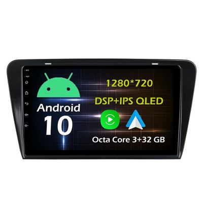 10.1'' 3+32GB Android 10 in Dash Car Stereo Radio Fit for Skoda Octavia 3 2014 15 16 17 18 GPS Navigation Head Unit Carplay Android Auto DSP 4G WIFI Bluetooth