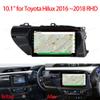 10.1'' 3+32GB Android 10 in Dash Car Stereo Radio Fit for Toyota Hilux 2016 17 2018 RHD Head Unit GPS Navigation Carplay Android Auto DSP 4G WiFi Bluetooth view 2