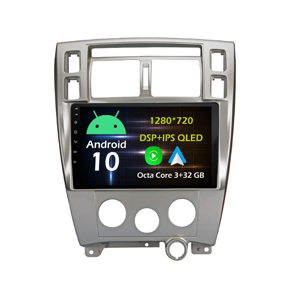 10.1'' 3+32GB Android 10 in Dash Car Stereo Radio Fit for Hyundai Tucson 2006 07 08 09 10 11 12 13 GPS Navigation Head Unit Carplay Android Auto DSP 4G WIFI Bluetooth
