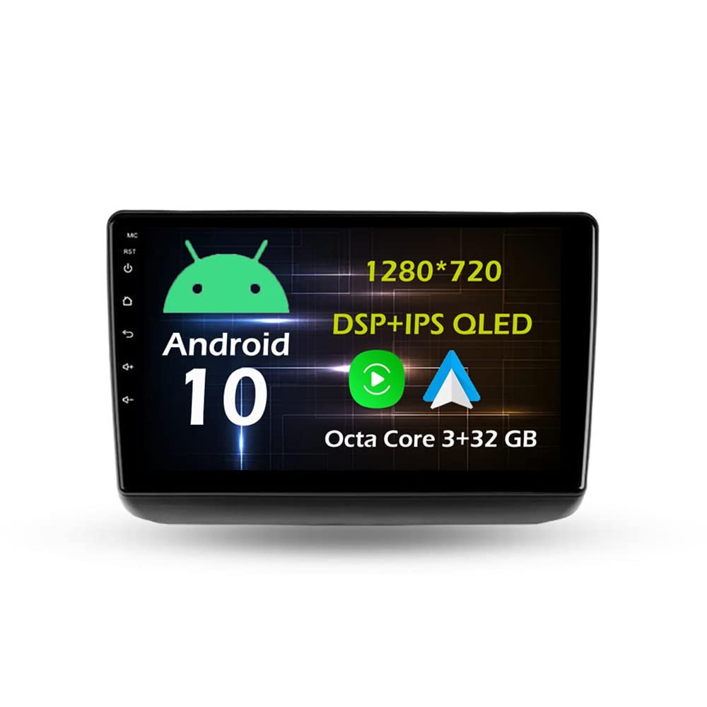 10.1'' 3+32GB Android 10 in Dash Car Stereo Radio Fit for Jeep Grand Cherokee WK2 2013 14 15 16 17 18 19 20 GPS Navigation Head Unit Carplay Android Auto DSP 4G WIFI Bluetooth