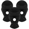 Zhanmai 3 Pcs Zentai Hood Mask Full Cover Open Mouth Elastic Breathable Head Mask for Masquerade Cosplay Costume Unisex view 1
