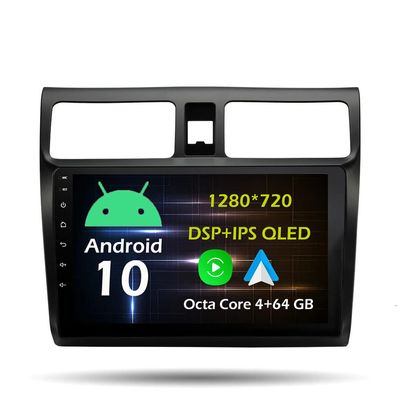 10.1'' 4+64GB Android 10 in Dash Car Stereo Radio Fit for Suzuki Swift 2005 06 07 08 09 10 GPS Navigation Head Unit Carplay Android Auto DSP 4G WIFI Bluetooth