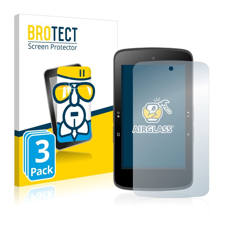 brotect Glass Screen Protector Film Compatible with Bryton Rider S800 (3 Pack) - Glass-Foil 9H Protection [Scratch Resistant, High Clarity]