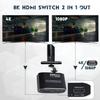 4K HDMI Splitter 1 in 2 Out, HDMI Splitter 1 to 2 Amplifier Duplicate/Mirror Screen Monitor Support EDID for HDMI 2.0b RGB 4:4:4 1080P/ 3D/ 4K for Xbox PS4 Fire Stick Roku Blu-Ray Player Apple TV view 3