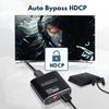 4K HDMI Splitter 1 in 2 Out, HDMI Splitter 1 to 2 Amplifier Duplicate/Mirror Screen Monitor Support EDID for HDMI 2.0b RGB 4:4:4 1080P/ 3D/ 4K for Xbox PS4 Fire Stick Roku Blu-Ray Player Apple TV view 4