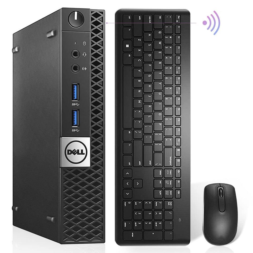 Dell Optiplex 7040 Micro Computer, Intel i5-6500T, 16GB RAM, Windows 11 Pro, WiFi 6E, Dual 4K Monitor Support, Ready to Use