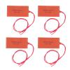 4pcs Silicone Heater Mat, DC 12V 15W Flexible Silicone Rubber Heater Mat Constant Temperature 200, Heating Temperature Range 120150, Electric Blanket Electric Heater Pad view 1