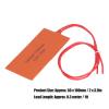4pcs Silicone Heater Mat, DC 12V 15W Flexible Silicone Rubber Heater Mat Constant Temperature 200, Heating Temperature Range 120150, Electric Blanket Electric Heater Pad view 4