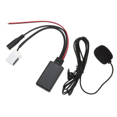Aramox Bluetooth AUX in Cable, 12pin Bluetooth 5.0 Module AUX in Cable MP3 Music Adapter ABS Replacement for RCD300 RCD310 RNS300 RNS310 RCD510(with Microphone)