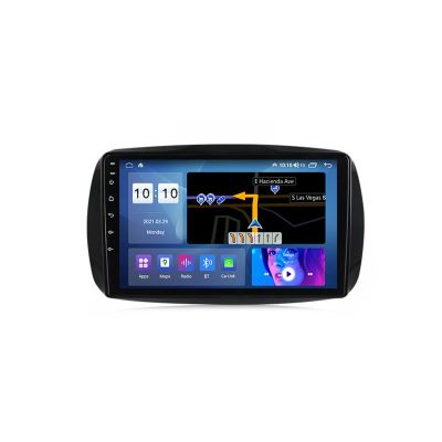 Car Radio Multimedia MP5 Player with Rear View Camera/FM RDS Radio 9 Inch Touch Screen Car Stereo Support SWC/Carplay/DSP/4G/DAB+, for Mercedes Benz Smart 2014-2020 Car Audio,M600s 6g+128g