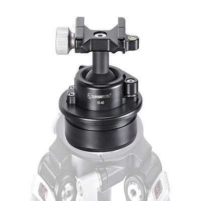 Sunwayfoto IB-40S Low Profile Systematic 40mm Ball Head for Tripod w Lever Lock & Arca/RRS Compatible Clamp