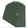 Poster Palooza Pack of 25 Acid Free 30x42 Mats Bevel Cut for 27x40 Photos - Hunter Green Precut Matboards With Backing Boards and Clear Photo Mat Bags For Pictures, Photos, Framing - 4-ply Thickness view 3