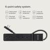 Belkin Power Strip Surge Protector with 6 AC Multiple Outlets - Flat Rotating Plug, 6 ft Long Heavy-Duty Extension Cord for Home, Office, Travel, Computer Desktop & Charging Brick (600 Joules) 3PK view 3