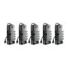 Belkin Surge Protector w/ 8 Rotating & 4 Standard Outlets (Pack of 5) - 8ft Sturdy Extension Cord with Flat Pivot Plug for Home, Office, Travel, & Desktop - Power Strip - 4320 Joules
