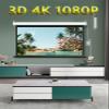 60 Inch Motorized Projector Screen, 4:3 16:9 3D 4K 1080P Electric Projection Screens, HD Movies Screen, Wall/Ceiling Mount, Easy to Clean (Size : Aspect Ratio 16:9) view 2