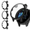 Protective Case Compatible for Garmin Forerunner 955/955 Solar Case Screen Protector Cover PC Case with HD Tempered Glass Bumper Shell for Forerunner 955/955 Solar (3 Black) view 1