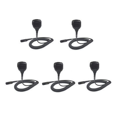 5 Pack PMMN4076A PMMN4076 PMMN4071 Windporting Speaker Mic Remote Speaker Microphone with 3.5mm Audio Jack for XPR3300 XPR3300e XPR3500 XPR3500e Portable Radio