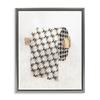 Stupell Industries Fashion Glam Toilet Paper Designer Detailing Framed Floater Canvas Wall Art Design by Ziwei Li view 1