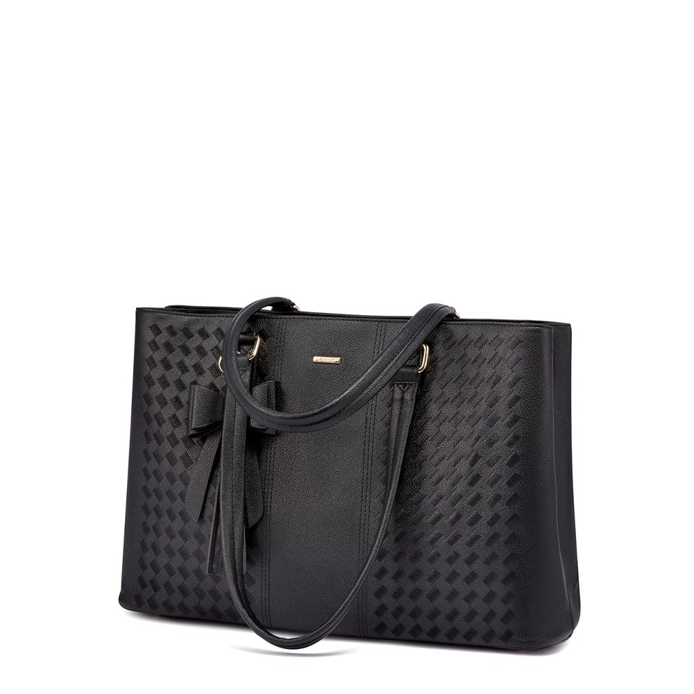 LOVEVOOK Laptop Tote Bag for Women 15.6 Inch Waterproof PU Leather Computer Bags for Business Office Work Briefcase