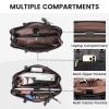 LOVEVOOK Laptop Tote Bag for Women 15.6 Inch Waterproof PU Leather Computer Bags for Business Office Work Briefcase view 4