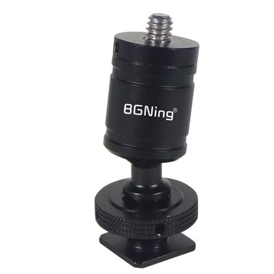 BGNing Cold Shoe Mount Adapter Base with 1/4" Mounting Screw for DSLR Camera Cage Rig Flash LED Light Microphone Bracket Stand Support (disc Cold Shoe Holder)