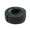 10Gtek FTTH Cable Single Fiber Indoor/Outdoor Optical Fiber Drop Cable, G657A2, SC Duplex Connector Single Mode, 9/125, LSZH Jacket, Black, 300-Meter(1000-ft)/Roll view 1