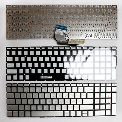 Power4Laptops French Layout Silver Replacement Laptop Keyboard Compatible with HP Home 15-da2181nia