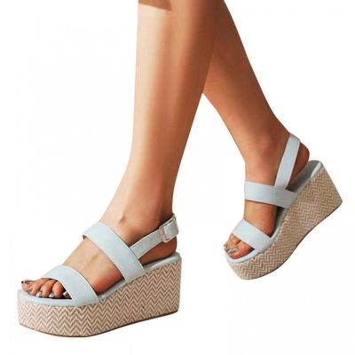 ZBYY Women's Wedge Platform Espadrilles Sandals Open Toe Buckle Ankle Strap Bohemian Wedge Summer Beach Casual Sandals