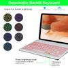 Keyboard Case for Samsung Galaxy Tab S10+ Plus/ S9 Plus/S9 FE+/ S9+/ S8+ Plus/S7+ Plus/S7 FE 12.4 Inch with S Pen Holder, Backlit Smart Bluetooth Keyboard case Cover, Purple view 3