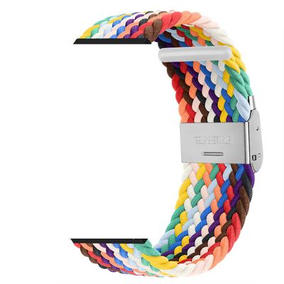 CZKE for Garmin Quickfit Watch Band 26mm Braided Nylon WatchBands (Color : E, Size : Quickfit 22mm)