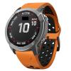 CZKE 26mm Smart Watch Silicone Watchbands for Garmin Quickfit Watch Band (Color : Black RED, Size : 22mm) view 4