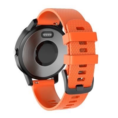 SKM Silicone Replacement Watch Strap for Garmin Vivoactive 3 Smart Wristband for Garmin Forerunner 245 645M SUUNTO 3 Fitness Watch (Color : Orange, Size : L-150mm-220mm)