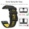 CZKE For Garmin QuickFit Silicone Band 26mm Watch Band (Color : Blue yellow, Size : 22mm) view 4
