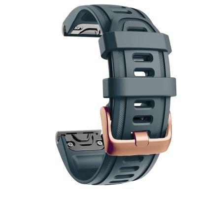 SKM Quick Release Watch Band Silicone Bracelet for Garmin Fenix 5S 5X 5Plus 6S 6X 6 Pro Rose Gold Buckle Bracelet Sport Wrist Strap (Color : H, Size : 20mm Fenix 5SPlus)