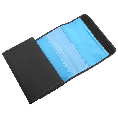 Germer Filter Storage Bag, Nylon Black Camera Filters Case Shock Absorbing Sponge for Outdoor