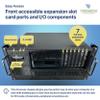 4U Server Chassis - Front I/O Access to PCI Cards - Rackmount Computer Enclosure - Compact 15" Depth Case (ATX, Micro ATX, Mini-ITX) 7X Full Expansion Slots - 8 Bays: 2X 5.25 6X 3.5 - Tupavco TP1842 view 2