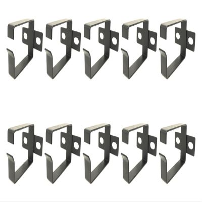 Metal Master - 10 Pack Server Rack Cable Management D-Ring Hooks - Bracket Organizer Hook Mount Set for Network Patch Cables, Fiber Optic, Power Cords (10 Pieces)