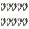 Metal Master - 10 Pack Server Rack Cable Management D-Ring Hooks - Bracket Organizer Hook Mount Set for Network Patch Cables, Fiber Optic, Power Cords (10 Pieces) view 1