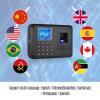 Biometric Fingerprint Password Attendance Machine Multi Language 2.4in LCD Screen Employee Checking-in Export Data, US Plug view 2