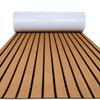 FOCEAN Boat Flooring EVA Foam Boat Decking Faux Teak Marine Flooring Marine Mat Sheet for Motorboat RV Yacht Kayak Surfboard, 94.5''x 35.4'', Brown with Black Lines view 1
