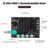 Diitao 100W x 2 5.0 Stereo Audio Receiver Amplifier Board DC5-24V 2 Channel Mini Power Digital Module Amp for Home Passive Speakers ZK-1002L, Black view 3