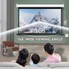 60-inch Home Theater Projection Screen with Remote Control, 4:3 16:9 HD Motorized Projector Screens, 168 Viewing Angle, 3D 4K 1080P Movie Screen (Size : Aspect Ratio 16:9) view 3