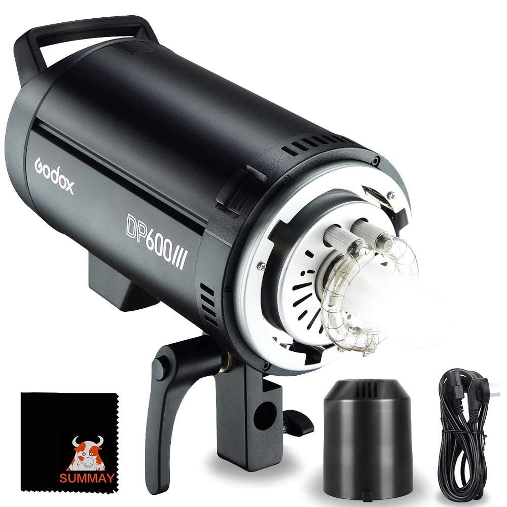 Godox DP600III Studio Flash Quick Recycling 1/1200~1/1800 Seconds Flash Duration, Bowens Mount, Light Source Stable Suitable for Wedding Photography, Advertising Shooting, Fashion Photography