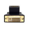 chenyang HDMI to DVI Converter,DVI (24+1) Male to HDMI Female 90 Degree UP Angled Gold Plating Bidirectional Adapter for TV, Monitor, Computer view 1