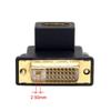 chenyang HDMI to DVI Converter,DVI (24+1) Male to HDMI Female 90 Degree UP Angled Gold Plating Bidirectional Adapter for TV, Monitor, Computer view 3