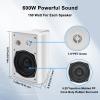 STUDIOFINIX 5.25 Inches Outdoor Bluetooth Speakers Waterproof 600 Watts Perfect for Indoor- Outdoor Patio Porch Wall Mount System (4 Speakers,White) view 4
