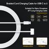 140W Mac Book Pro Charger,Compatible with Pro(16 inch 2021-2023)&(14 inch 2023),Air (13-15 inch 2021-2024),Include a USB C to T -Tip 3 Magnetic Braided Cable(6.6FT/2M) view 3