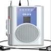 Gracioso Protable Cassette Recorder Player: AM FM Compact Cassette Tape Player with Big Speaker & Earphone Jack, Build in Microphone,Cassette Player Powered by DC or AA Battery view 1