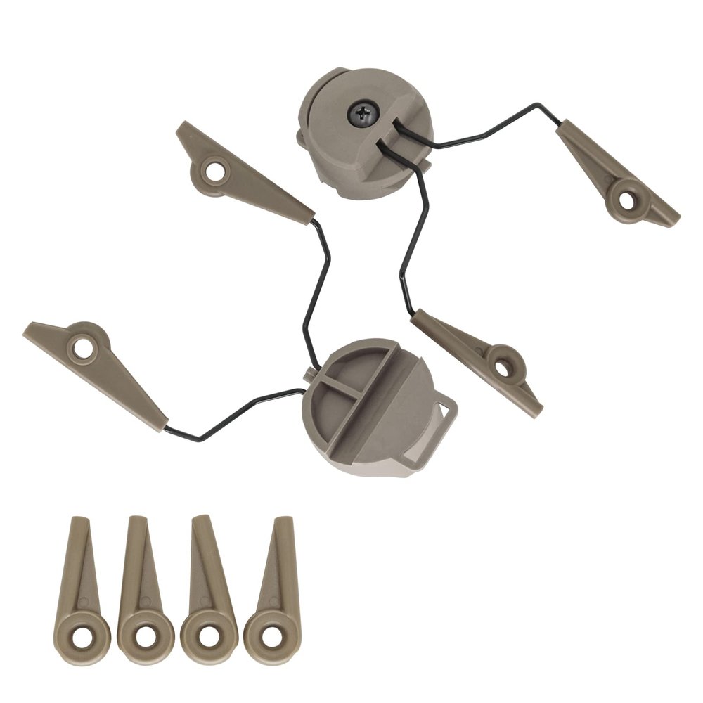 COMBATGEAR ARC Rail Adapters Accessories for Walker Electronic Earmuffs,1Pair Tan Mounting Adapter